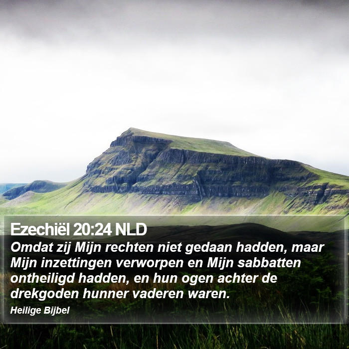 Ezechiël 20:24 NLD Bible Study