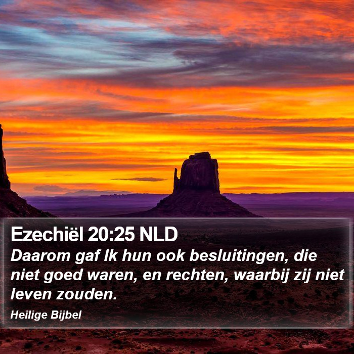 Ezechiël 20:25 NLD Bible Study