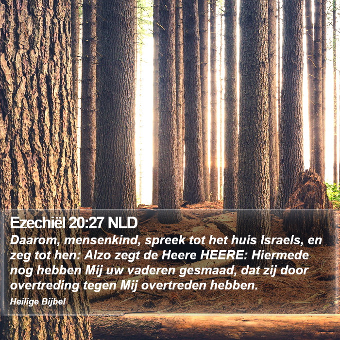 Ezechiël 20:27 NLD Bible Study