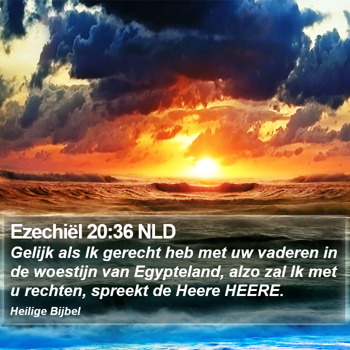 Ezechiël 20:36 NLD Bible Study