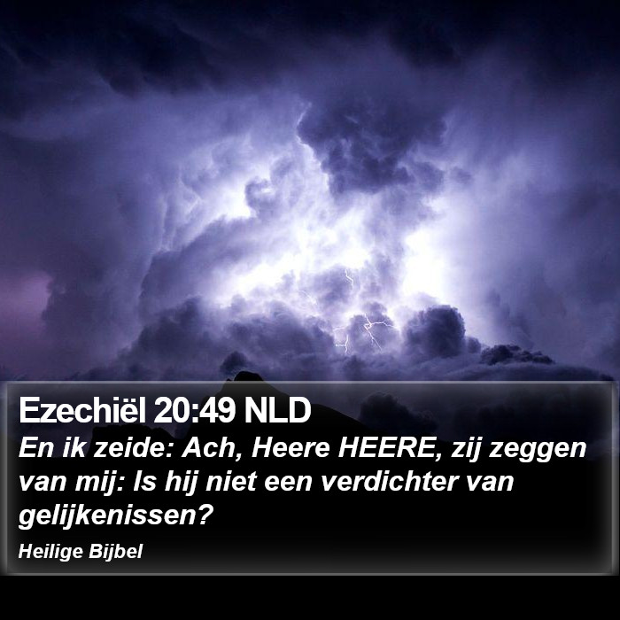 Ezechiël 20:49 NLD Bible Study