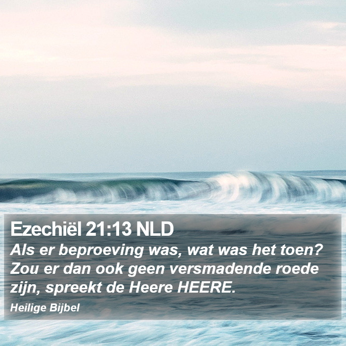 Ezechiël 21:13 NLD Bible Study