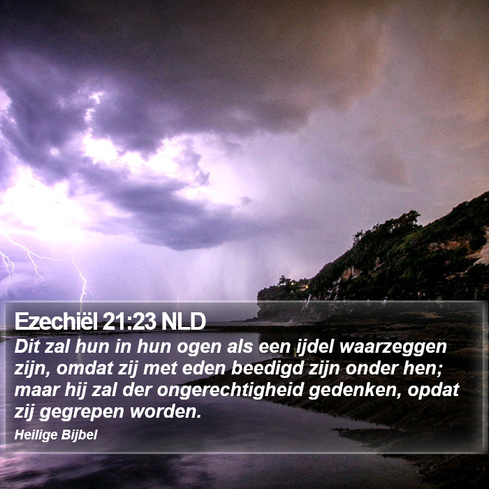 Ezechiël 21:23 NLD Bible Study