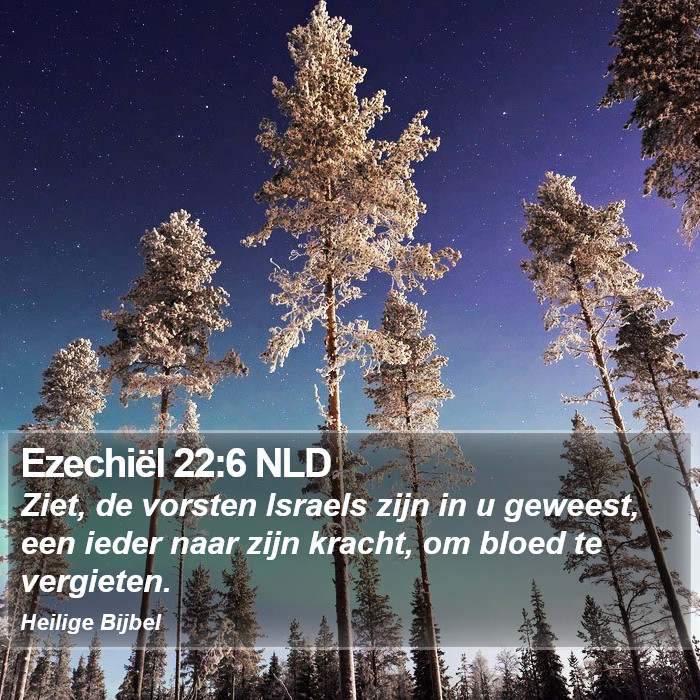 Ezechiël 22:6 NLD Bible Study