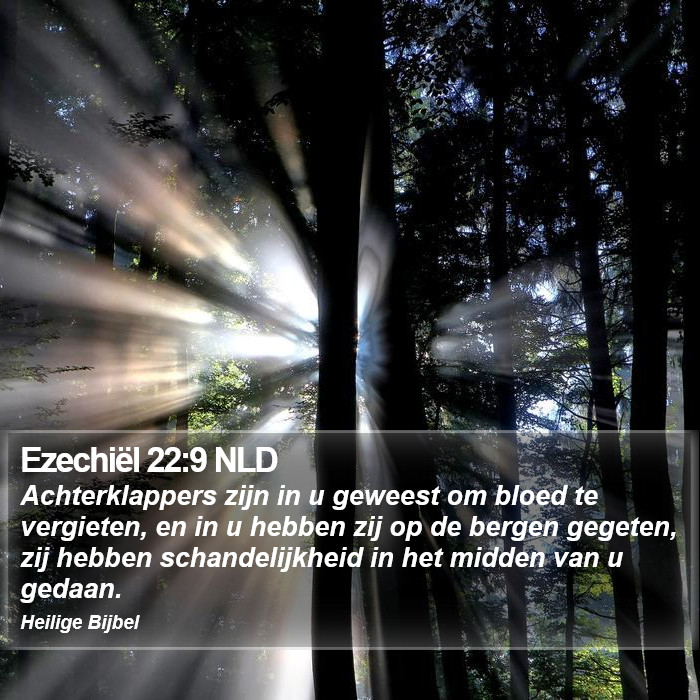 Ezechiël 22:9 NLD Bible Study