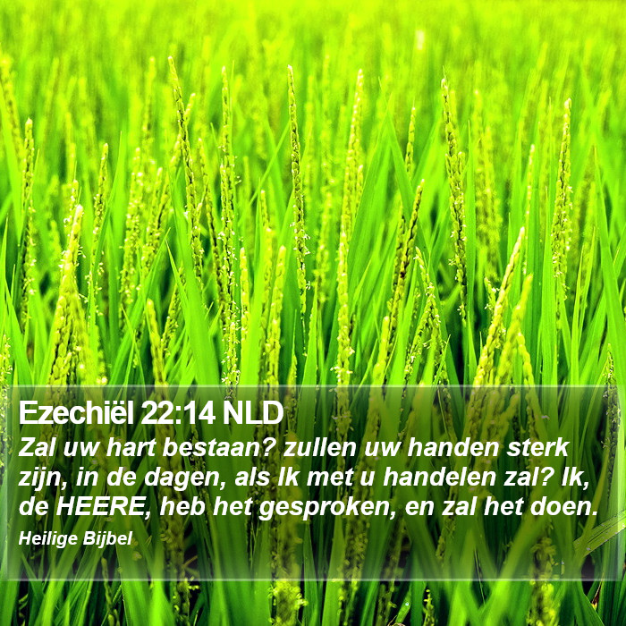 Ezechiël 22:14 NLD Bible Study