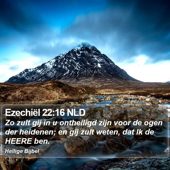 Ezechiël 22:16 NLD Bible Study