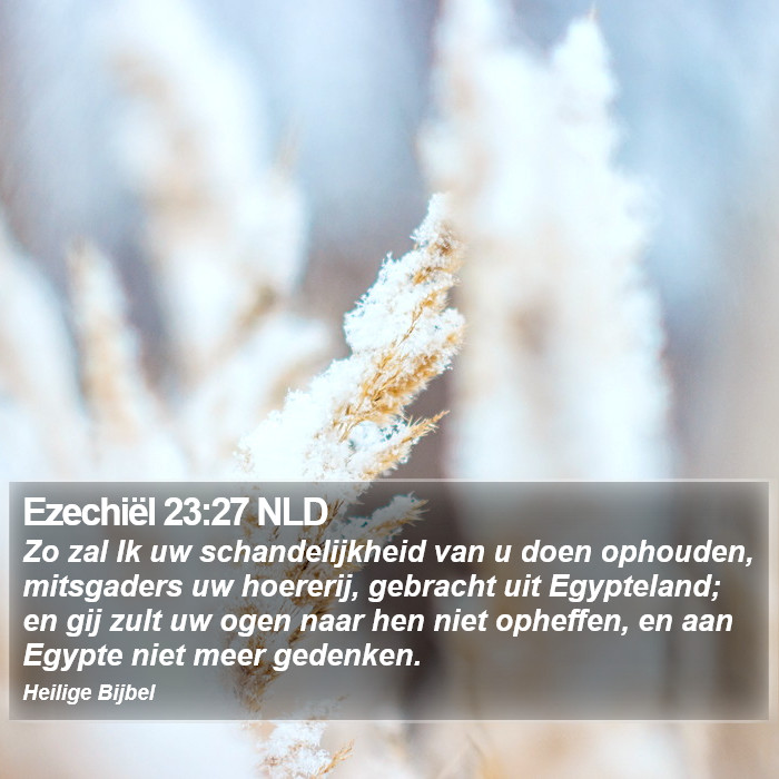 Ezechiël 23:27 NLD Bible Study