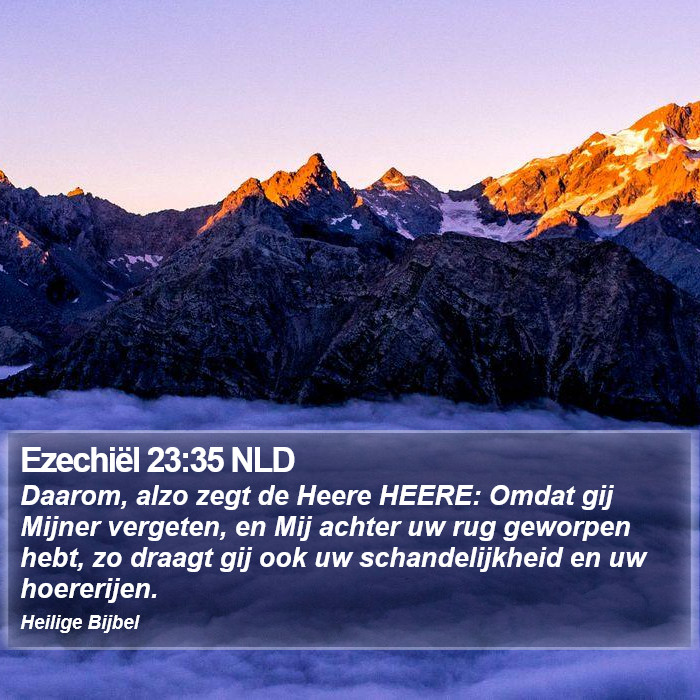 Ezechiël 23:35 NLD Bible Study