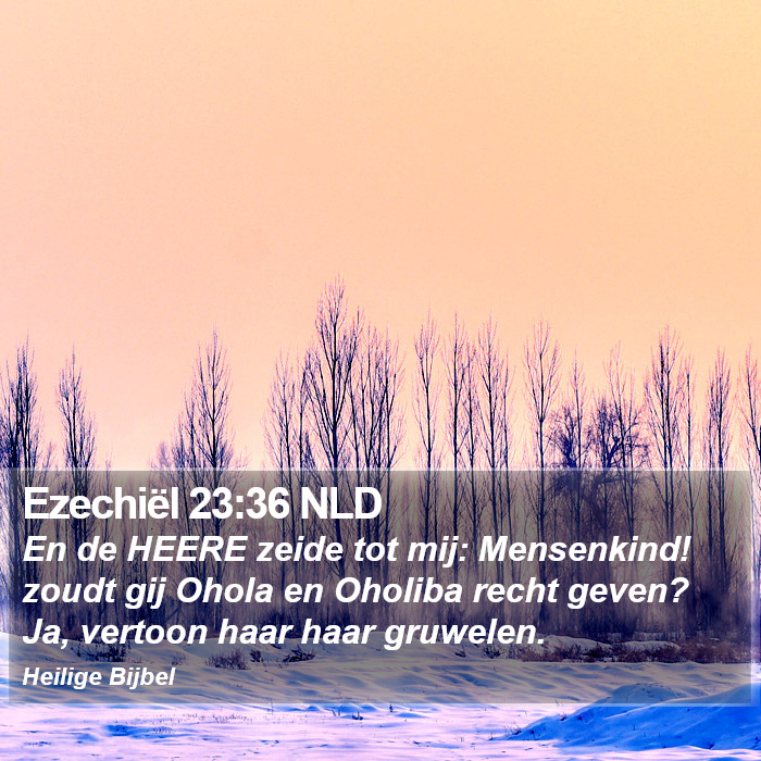 Ezechiël 23:36 NLD Bible Study