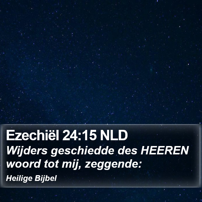 Ezechiël 24:15 NLD Bible Study