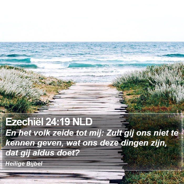 Ezechiël 24:19 NLD Bible Study