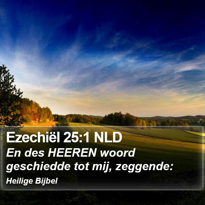 Ezechiël 25:1 NLD Bible Study