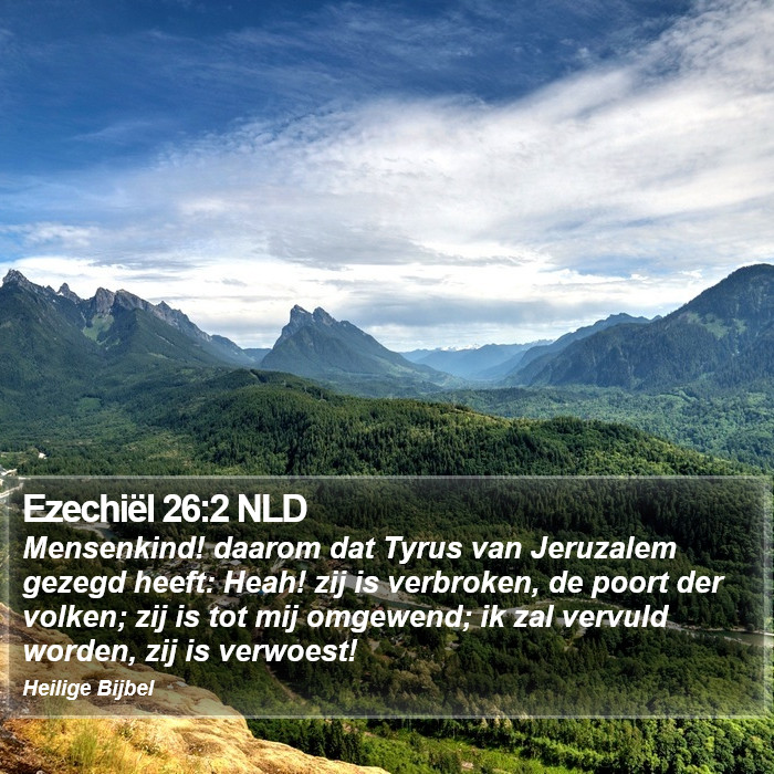 Ezechiël 26:2 NLD Bible Study
