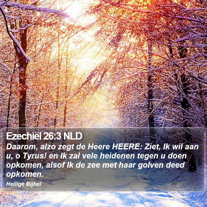 Ezechiël 26:3 NLD Bible Study