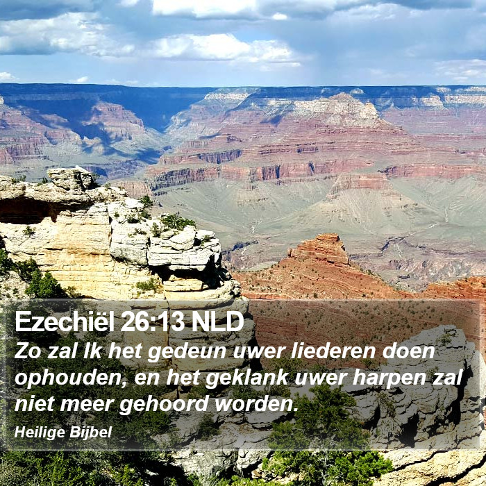 Ezechiël 26:13 NLD Bible Study