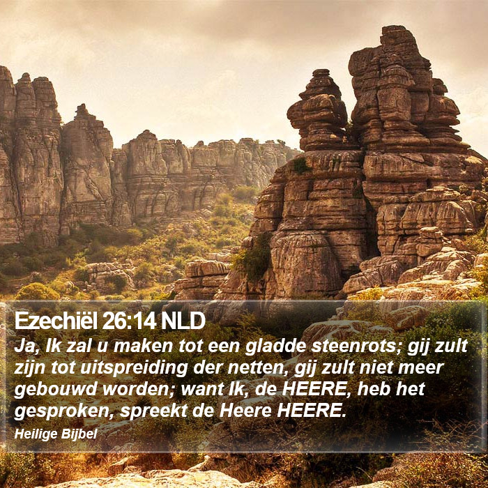 Ezechiël 26:14 NLD Bible Study