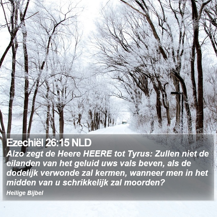 Ezechiël 26:15 NLD Bible Study