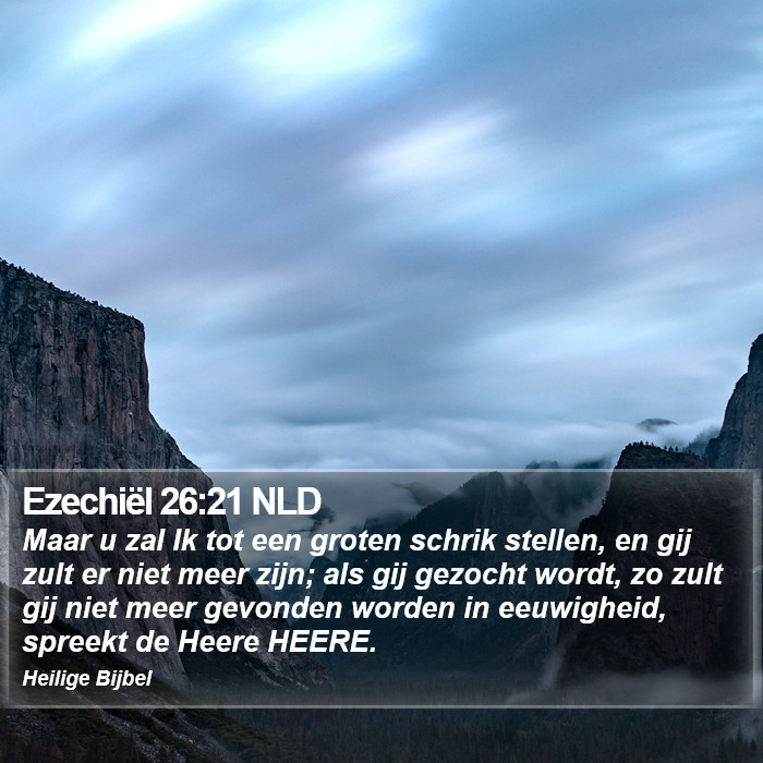 Ezechiël 26:21 NLD Bible Study