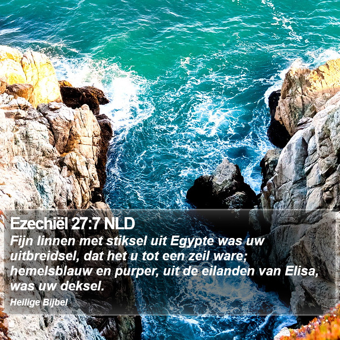 Ezechiël 27:7 NLD Bible Study