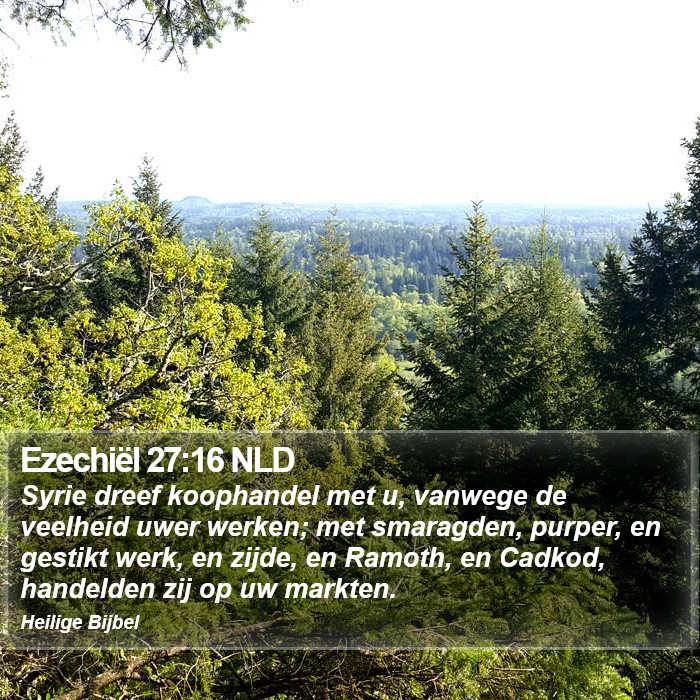 Ezechiël 27:16 NLD Bible Study