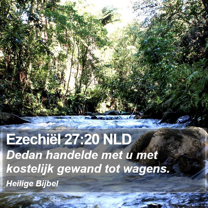 Ezechiël 27:20 NLD Bible Study