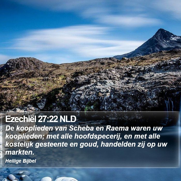 Ezechiël 27:22 NLD Bible Study