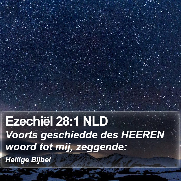 Ezechiël 28:1 NLD Bible Study