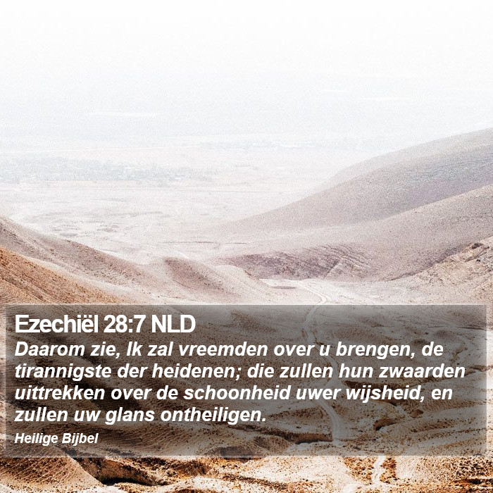 Ezechiël 28:7 NLD Bible Study