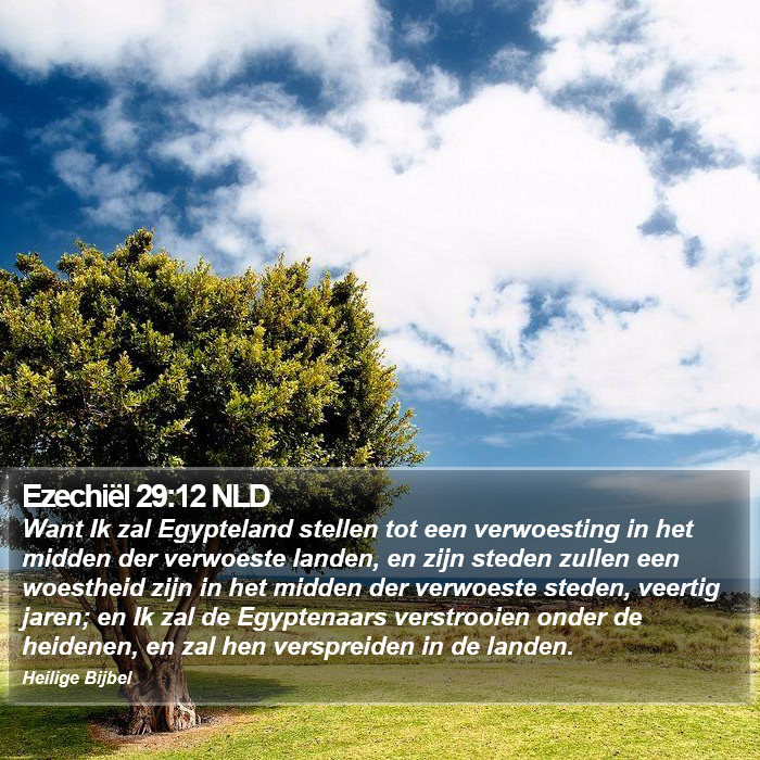 Ezechiël 29:12 NLD Bible Study