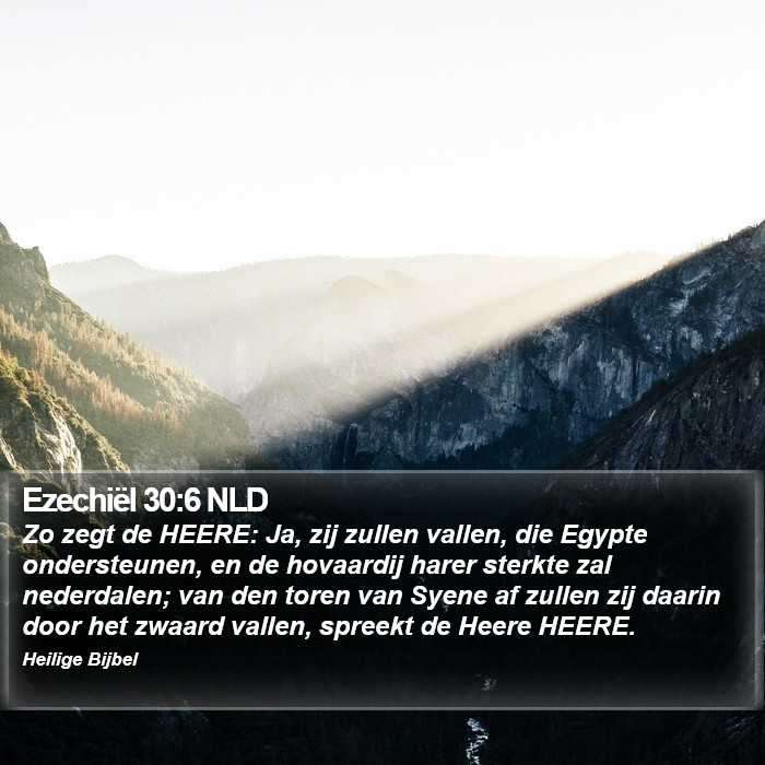 Ezechiël 30:6 NLD Bible Study