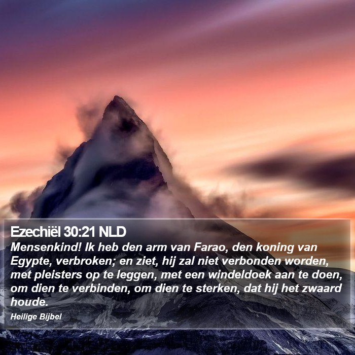 Ezechiël 30:21 NLD Bible Study