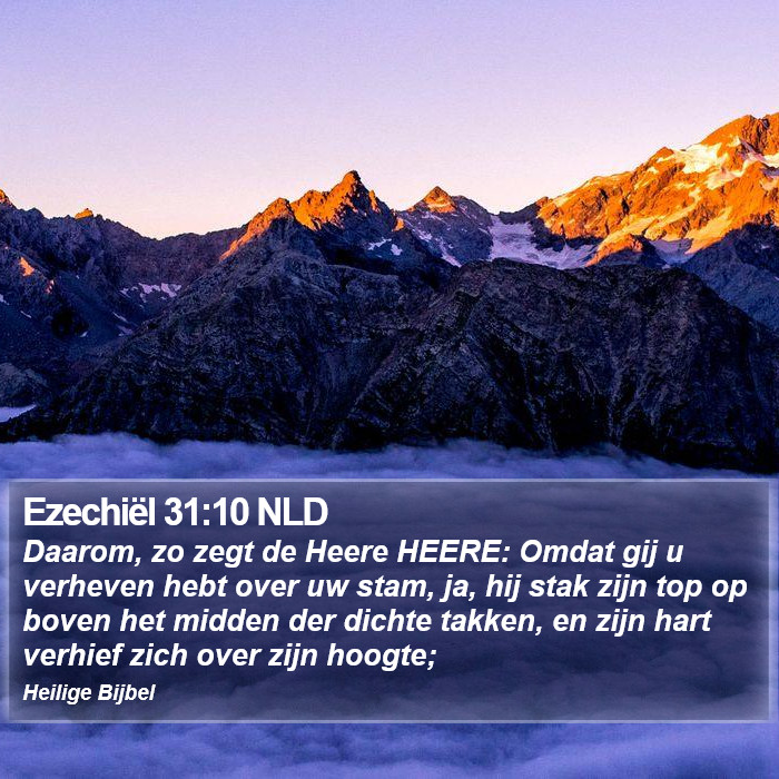Ezechiël 31:10 NLD Bible Study