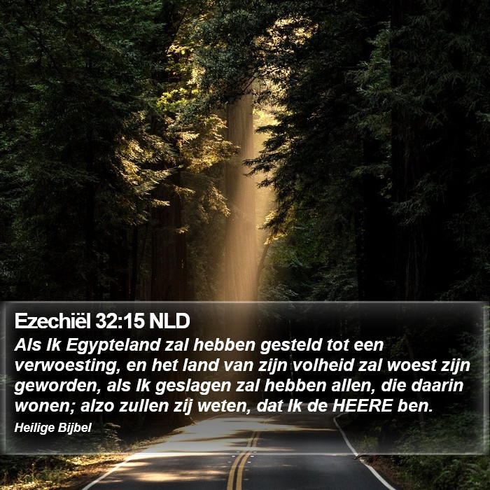 Ezechiël 32:15 NLD Bible Study