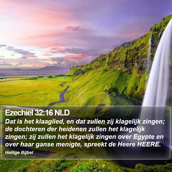Ezechiël 32:16 NLD Bible Study