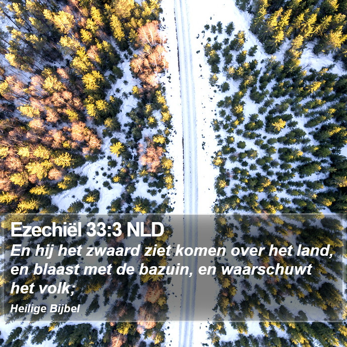 Ezechiël 33:3 NLD Bible Study