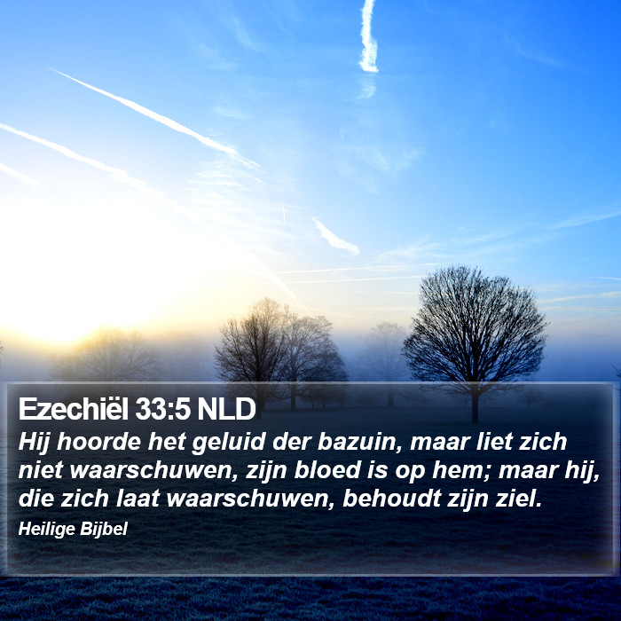 Ezechiël 33:5 NLD Bible Study