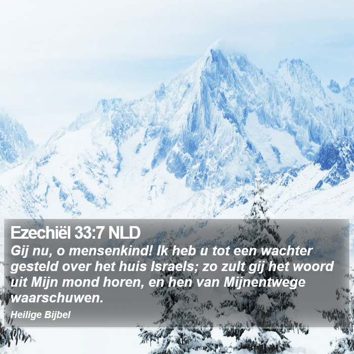 Ezechiël 33:7 NLD Bible Study