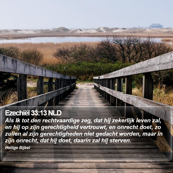 Ezechiël 33:13 NLD Bible Study