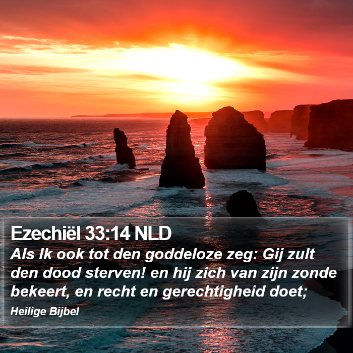 Ezechiël 33:14 NLD Bible Study