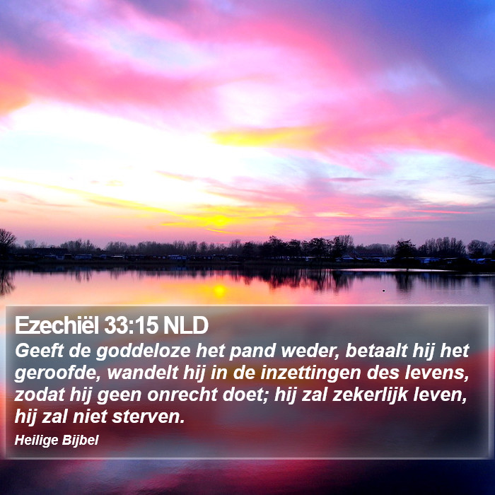 Ezechiël 33:15 NLD Bible Study