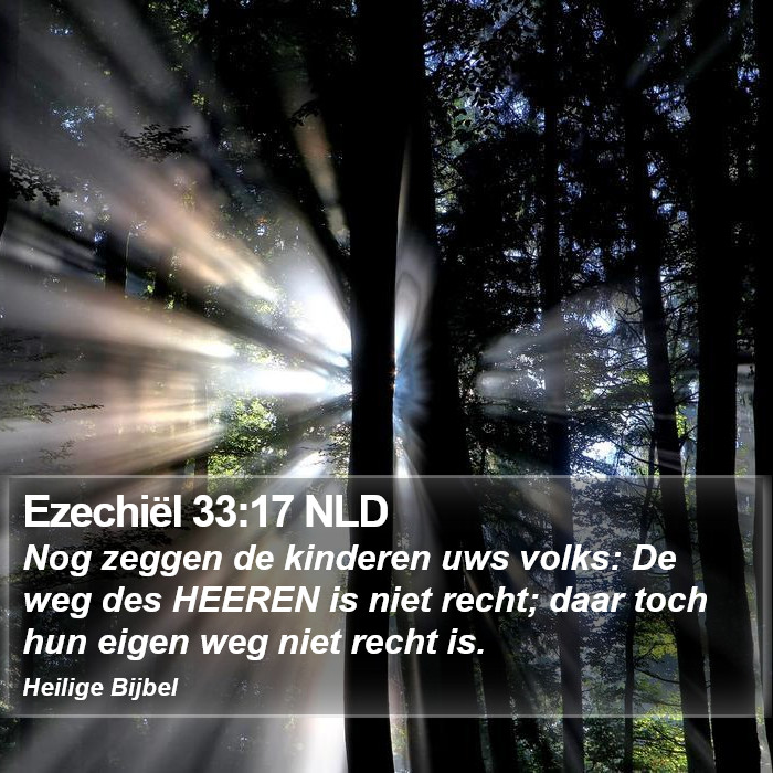 Ezechiël 33:17 NLD Bible Study