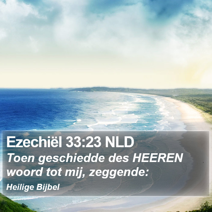 Ezechiël 33:23 NLD Bible Study