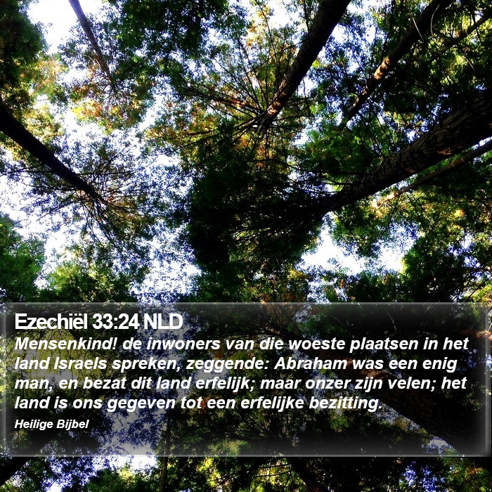 Ezechiël 33:24 NLD Bible Study
