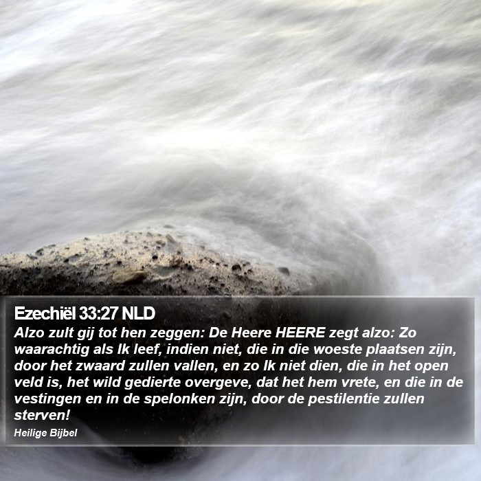 Ezechiël 33:27 NLD Bible Study
