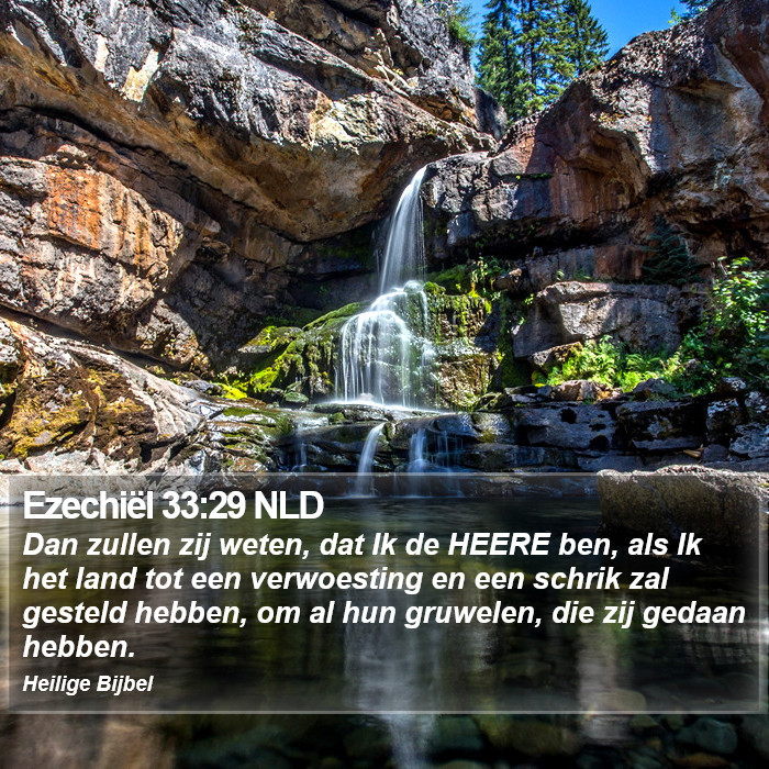 Ezechiël 33:29 NLD Bible Study