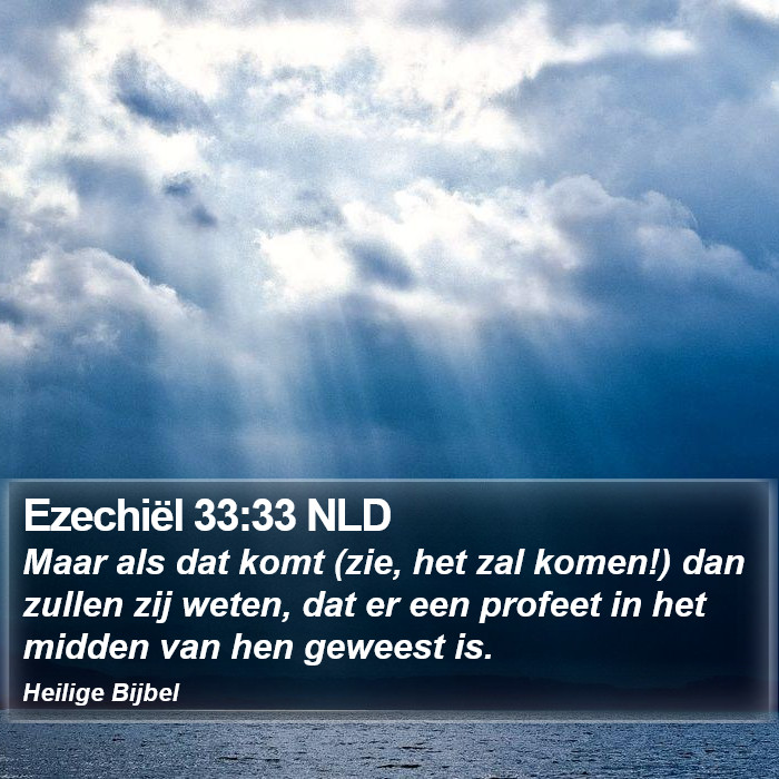 Ezechiël 33:33 NLD Bible Study
