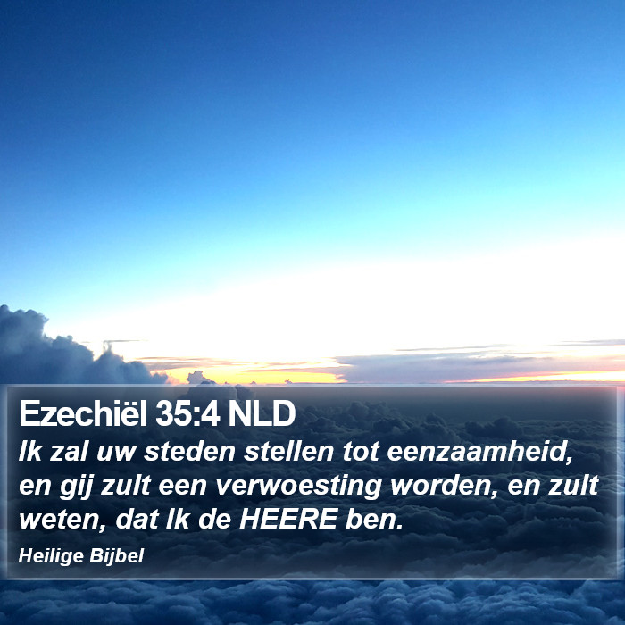 Ezechiël 35:4 NLD Bible Study