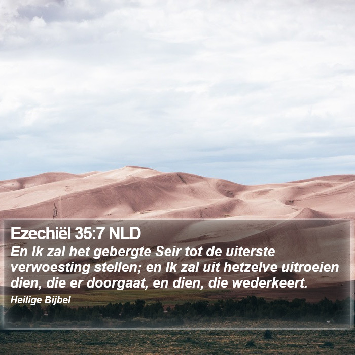 Ezechiël 35:7 NLD Bible Study