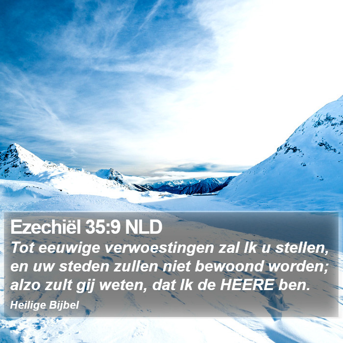 Ezechiël 35:9 NLD Bible Study